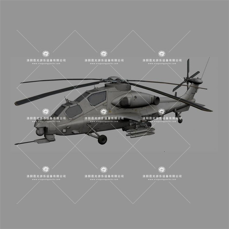 宁化武装直升机3D模型